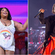 Left: Lizzo (Bryan Bedder/Getty Images for American Express), Right: Kendrick Lamar (Santiago Bluguermann/Getty Images)